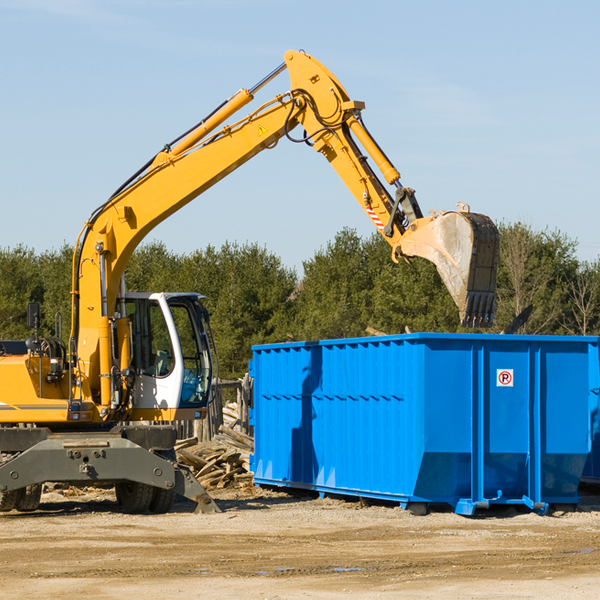 can i choose the location where the residential dumpster will be placed in Winsted